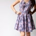 vintage 1980s dress / 80s floral dress / Garden Party Dress