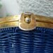 vintage WEAVED chain link strap purse