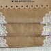 24 KRAFT BAGS with lace corners