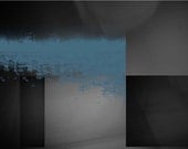 A3 A4  Abstract Digital Art Print Floating Blue No. 1