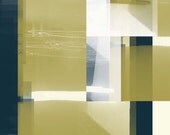 A3 A4 Abstract Digital Print Yellow Abstract No. 1