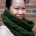 The U Street Cowl - Olive. READY TO SHIP Chunky Cowl