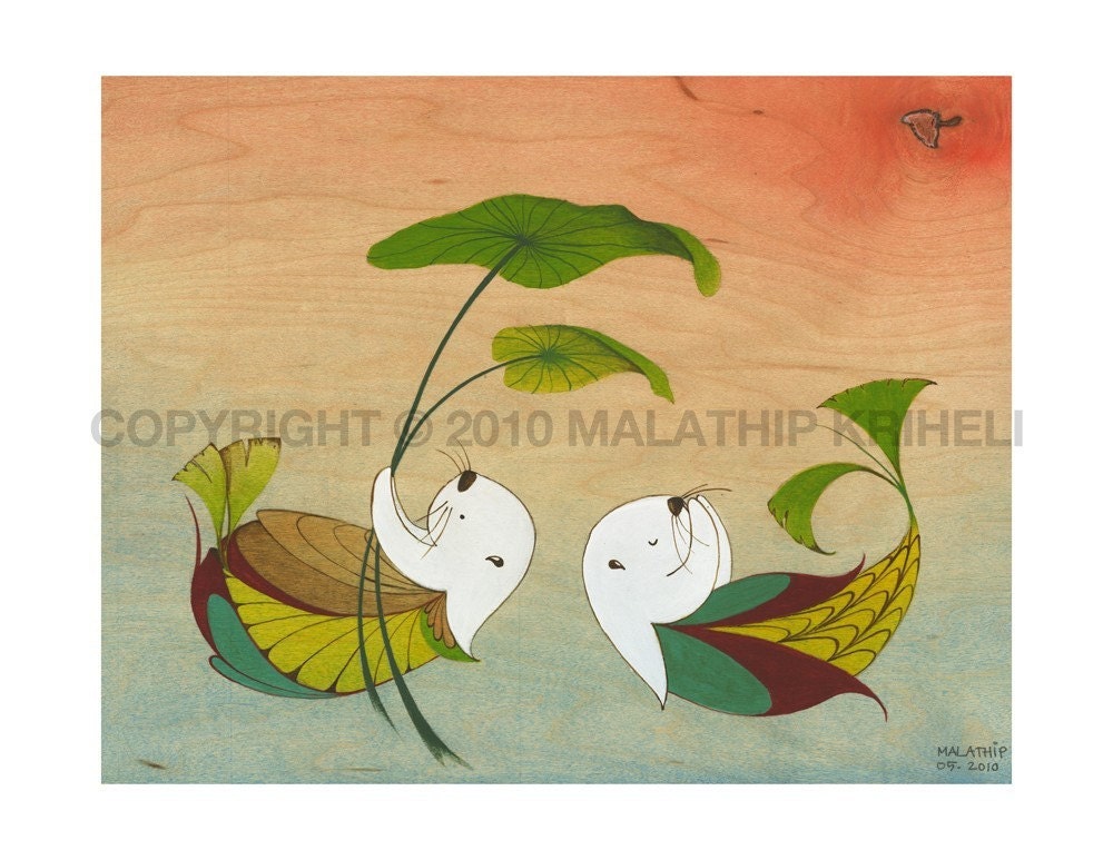 Art Print - Sea Otters Sing Many Songs