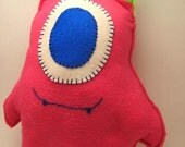Stuffed cyclops toy sewn felt monster doll one eyed plush