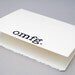OMFG Greeting Card, Typography Print Notecard in Black