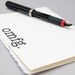 OMFG Greeting Card, Typography Print Notecard in Black