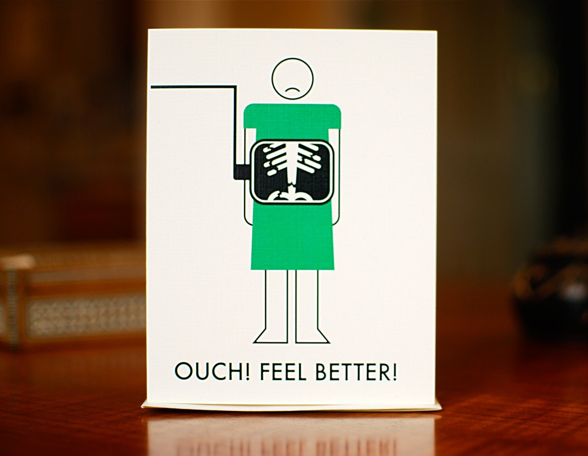 X Ray Vision Broken Bones Get Well Card On By Manvsgeorge X Ray Vision Broken Bones Get Well Card On By Manvsgeorge