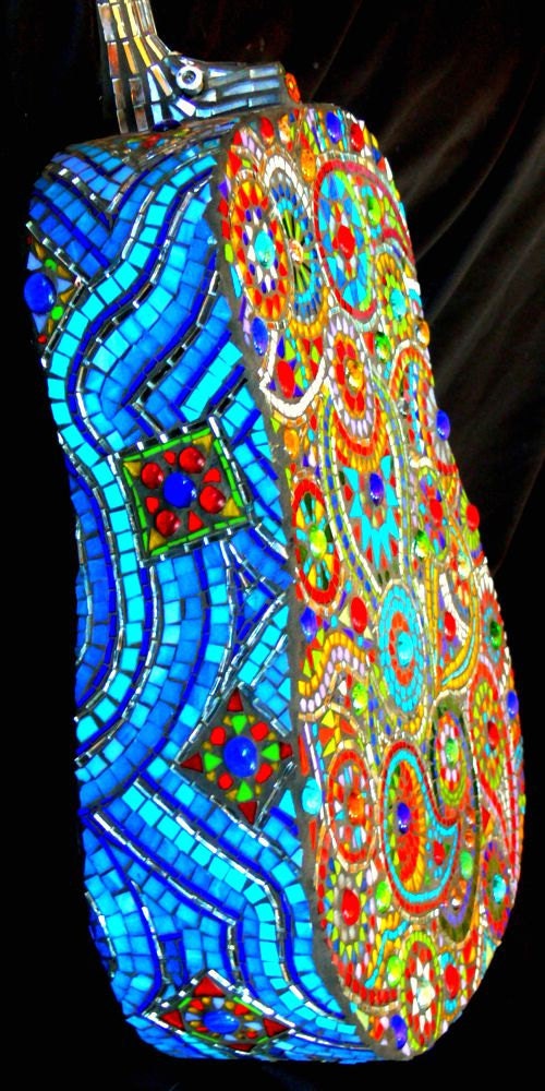 Stained Glass Mosaic Guitar