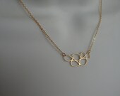 Bubbles Necklace, multi circle pendant, casual modern style, fun everyday jewelry, sister, friend, lovely gift, gold necklace