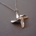 Pinwheel Necklace - Sterling Silver chain and clasp