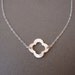 Sterling Silver Clover Necklace - Lucky Necklace, Best friend Gift , small, dainty, everyday simple jewelry lovely gift