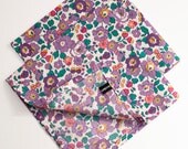 Pomp & Ceremony Pocket Square handkerchief Liberty of London Betsy -mauve
