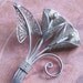 Vintage Sterling Silver Calla Lily Brooch