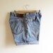 Vintage 1990s Shorts / Light Denim High Waisted Cut Offs CALVIN KLEIN Jean Shorts / 36 / Size Large