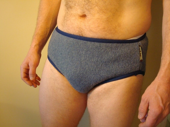 RESERVED Men's Recycled Wool Briefs Underwear by MumtazCreations2
