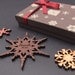 Name Flake - Custom Wood Snowflake Ornament - Personalized Laser Engraved Ornament Set in a Monogram Gift Box