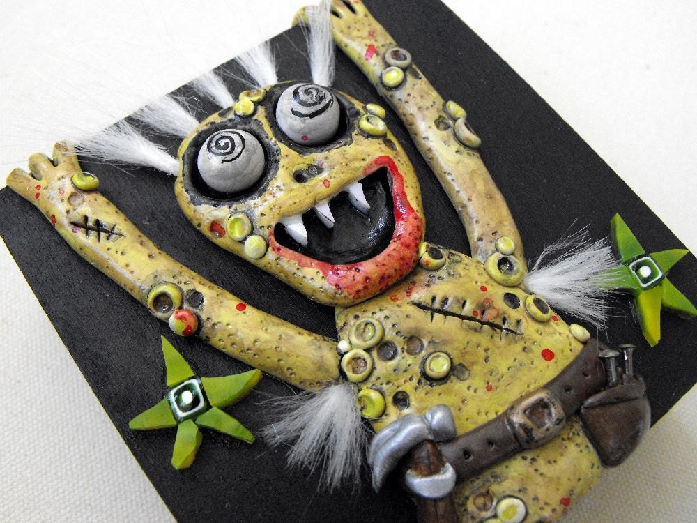 Mini CUSTOM ZOMBIE SCULPTURE - Made to Order