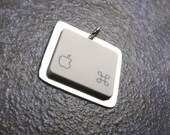Sterling Silver Recycled Apple Key - Pendant Only