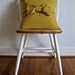 CUSTOM ORDER for Andrea Howell: Bow Pillow Cover in Claret and Curacao