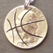 Basketball Quarter Hand Cut Coin Jewelry