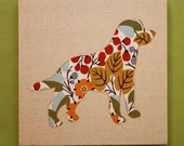 Labrador Retriever appliqued wall panel - 10 x 10 inches
