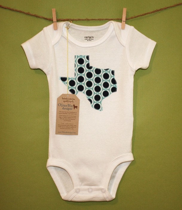 State of Texas bodysuit or toddler t-shirt - You pick the fabric