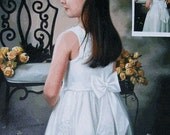 Custom Portrait - Hand painted 36X48 oil on canvas - two subjects from your photo