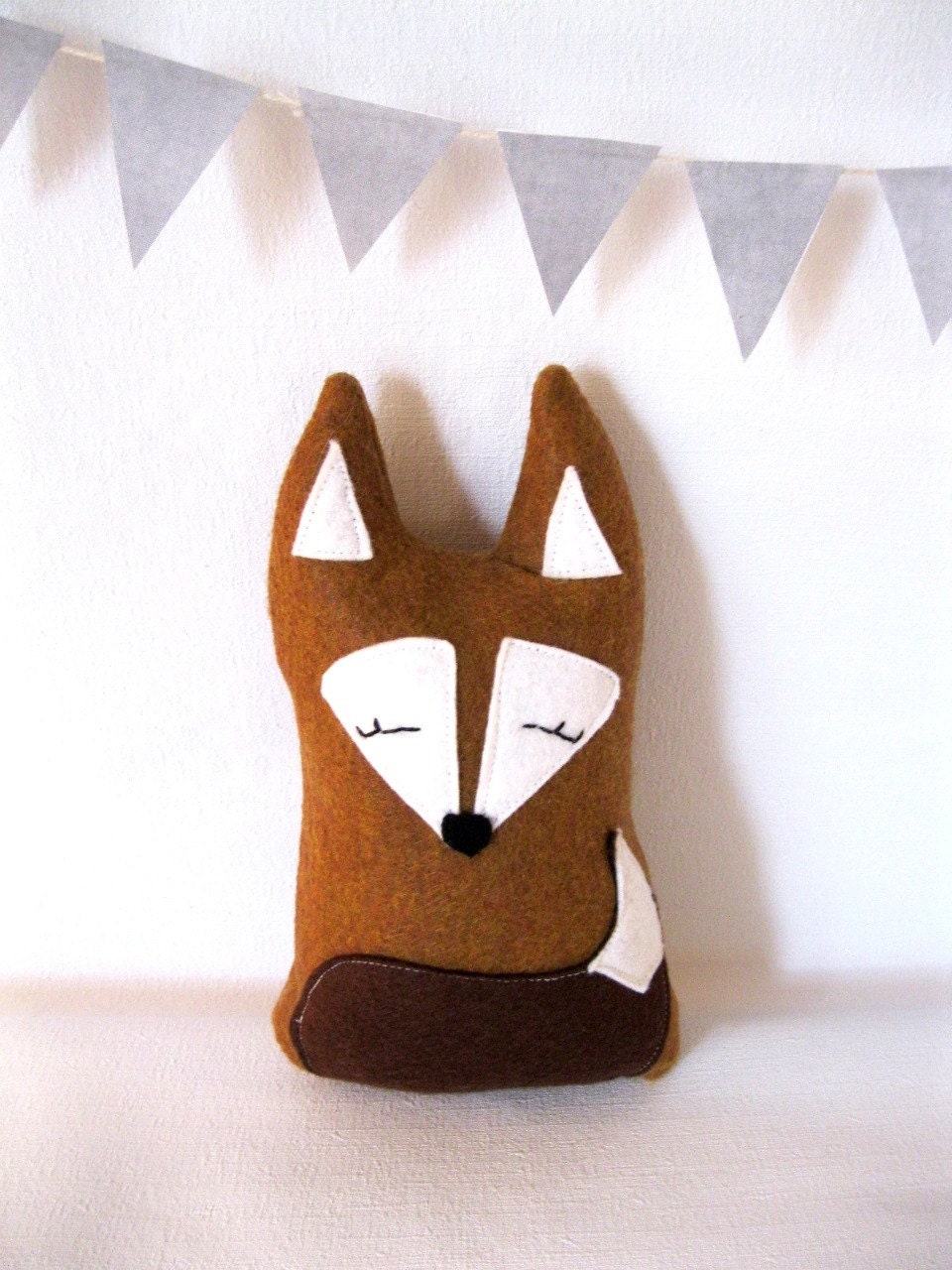 Eco-Friendly Forest Fox Plush, Woodland Children's Room Decor