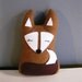 Eco-Friendly Forest Fox Plush, Woodland Children's Room Decor