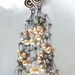 Cultured Pearl Earrings Cream Jewelry Long Post Earrings