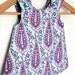 Purple Swirls Pinafore and Bloomer Set, Size 24m In Stock and Ready to Ship by The Cottage Mama