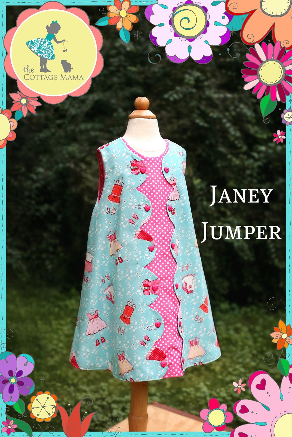 Janey Jumper - Original Paper Printed Sewing Pattern - Size 6 Month through 10 Years