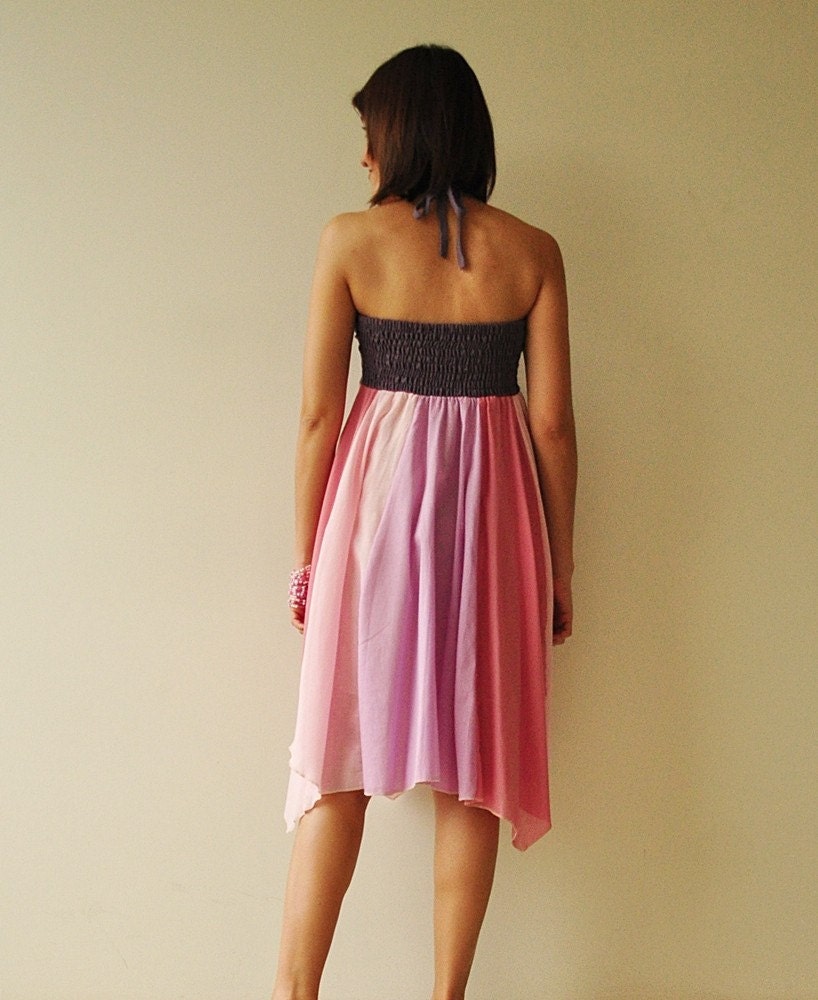 Umbrella...Pink Tone Cotton dress