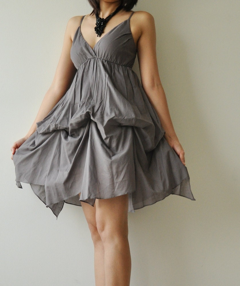 Jazzy.... Gray  Cotton Dress