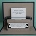 Typewriter Pop-Up Card