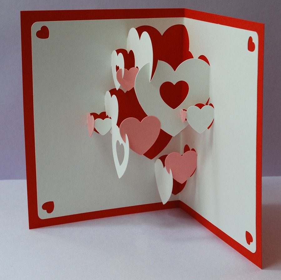Diy Valentine Heart Collage Pop Up Card And 10 By Peadenscottdesigns