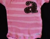 Girl's Striped Initial Shirt