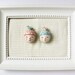 Swimmer girl face brooch - Lady with a blue swimming cap and pink bird - One of a kind wearable art