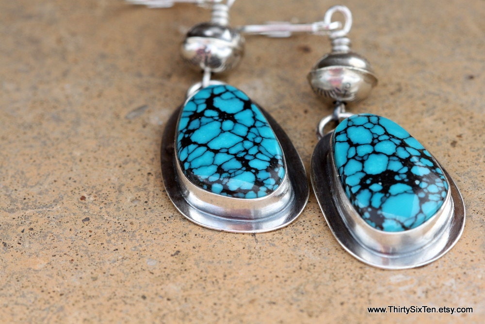 Cowgirl Turquoise Sterling Silver Earrings