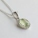 Prehnite Necklace in sterling silver