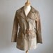 Vtg 70's Safari Veruschka Suede Jacket S/M