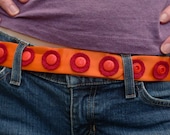 meerwiibli super snap belt orange and red medium to large FREE SHIPPING