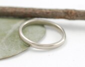Subtlety - 2mm 14k palladium White Gold Band