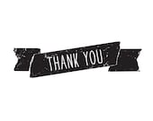 Thank You Rubber Stamp