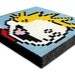 Calvin and Hobbes Set of Two 8 x 8 Felt Collages
