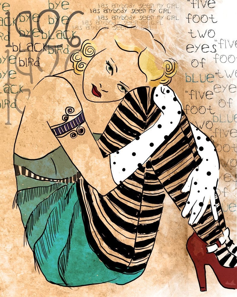 The Year was 1926...and the Music was Spectacular / Signed Art Print / 8 x 10