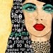 She Reached for Her Dreams / original illustration ART Print Hand SIGNED size 8 x 10
