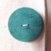Turquoise button pillow for your coastal cottage or beach house