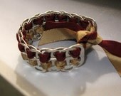 Recycled Soda Pop Can Tab Ribbon Bracelet