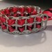 Recycled Soda Pop Can Tab Bracelet Ribbon Tiger Striped